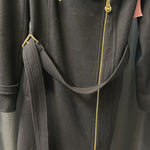 Load image into Gallery viewer, Michael Kors Wool Mid Length Belted Moto Zip OUTERWEAR XS
