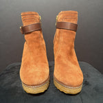 Load image into Gallery viewer, Tory Burch Remy Lamb Wedge Suede BOOTIES 7.5
