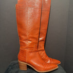 Load image into Gallery viewer, Franco Sarto Tall Embossed BOOTS 8.5
