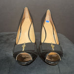 Load image into Gallery viewer, Tory Burch Patent Wedges SHOES Black
