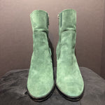 Load image into Gallery viewer, Donald Pliner Suede Embossed Heel BOOTIES 8
