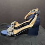 Load image into Gallery viewer, Betsey Johnson RS Satin Sandal Heels SHOES 7
