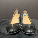 Load image into Gallery viewer, Cole Haan Patent Calf Hair Leopard Wedge SHOES 8
