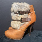 Load image into Gallery viewer, Dolce Vita Rabbit Fur Leather High Heel SHOES 7
