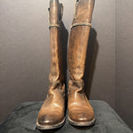 Load image into Gallery viewer, Frye Distressed Tall Braid Back BOOTS 6.5
