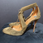 Load image into Gallery viewer, Aquazzura Cutout Stiletto Suede SHOES 39
