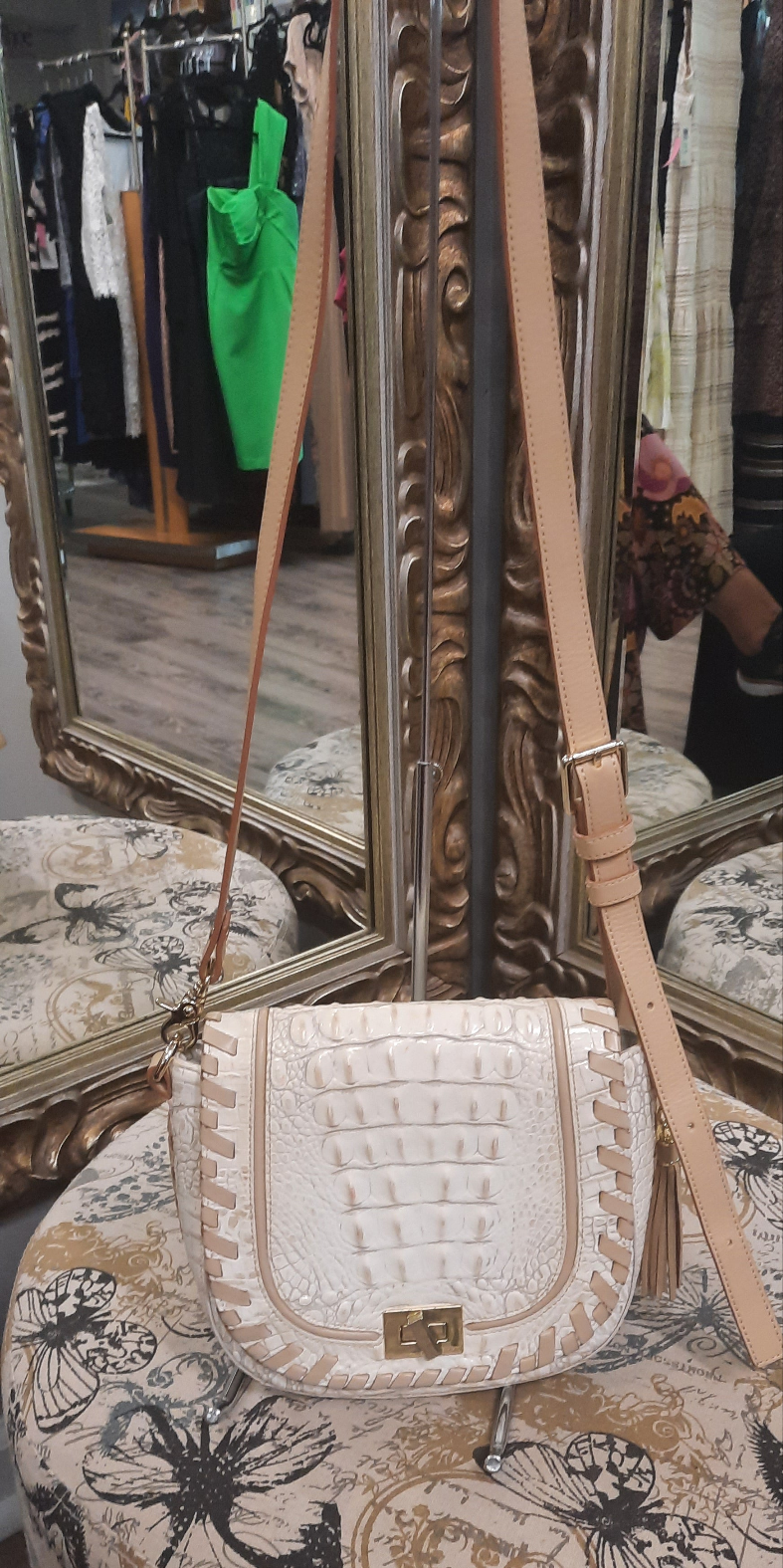 Brahmin Leather Snakeskin  Crossbody