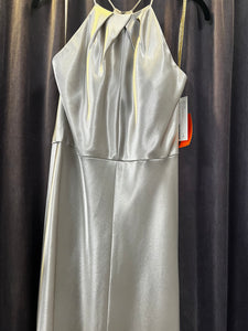 Jenny Yoo Satin Champagne Evening Gown (Size 8)