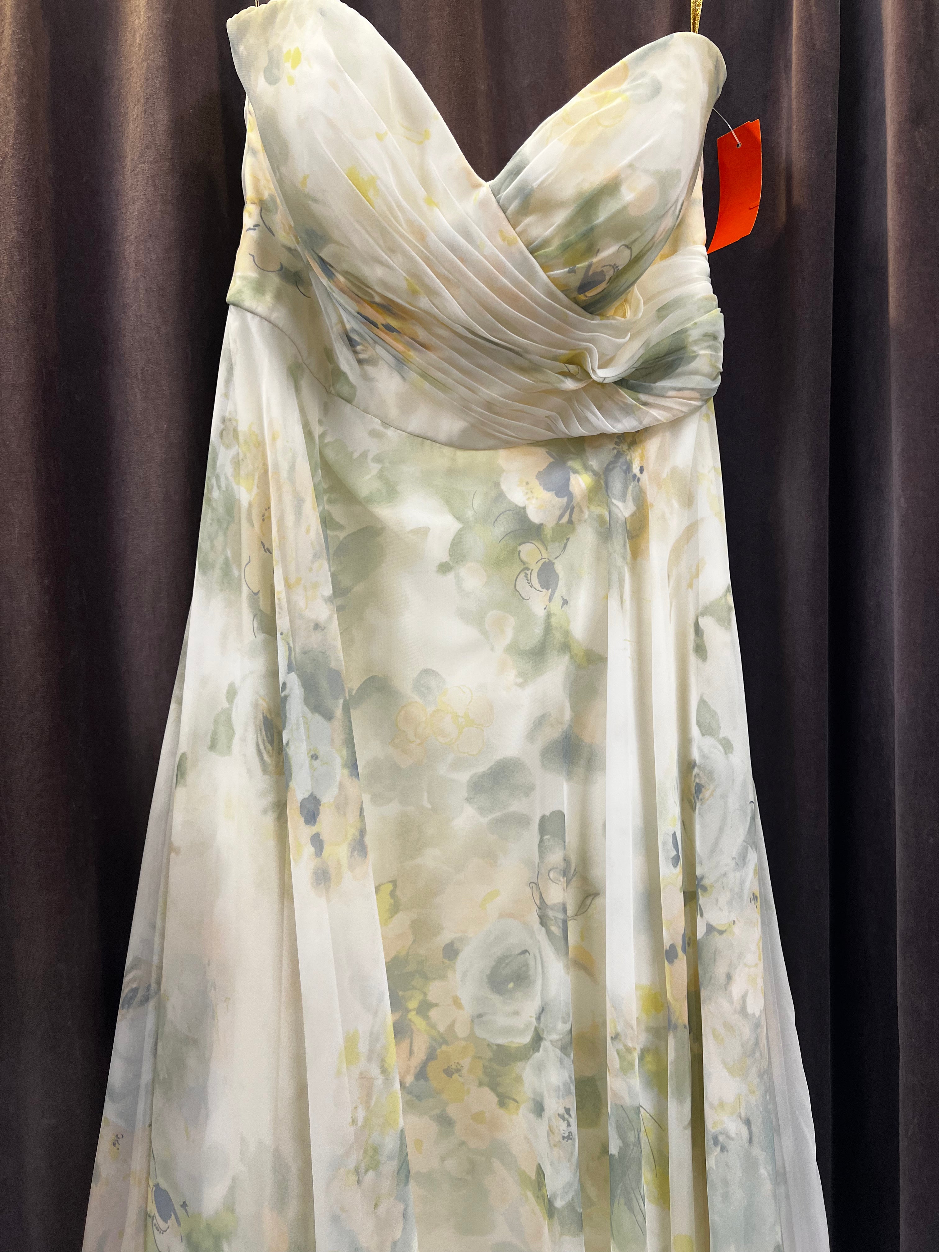 Jenny Yoo Floral Evening Gown (Size 8)