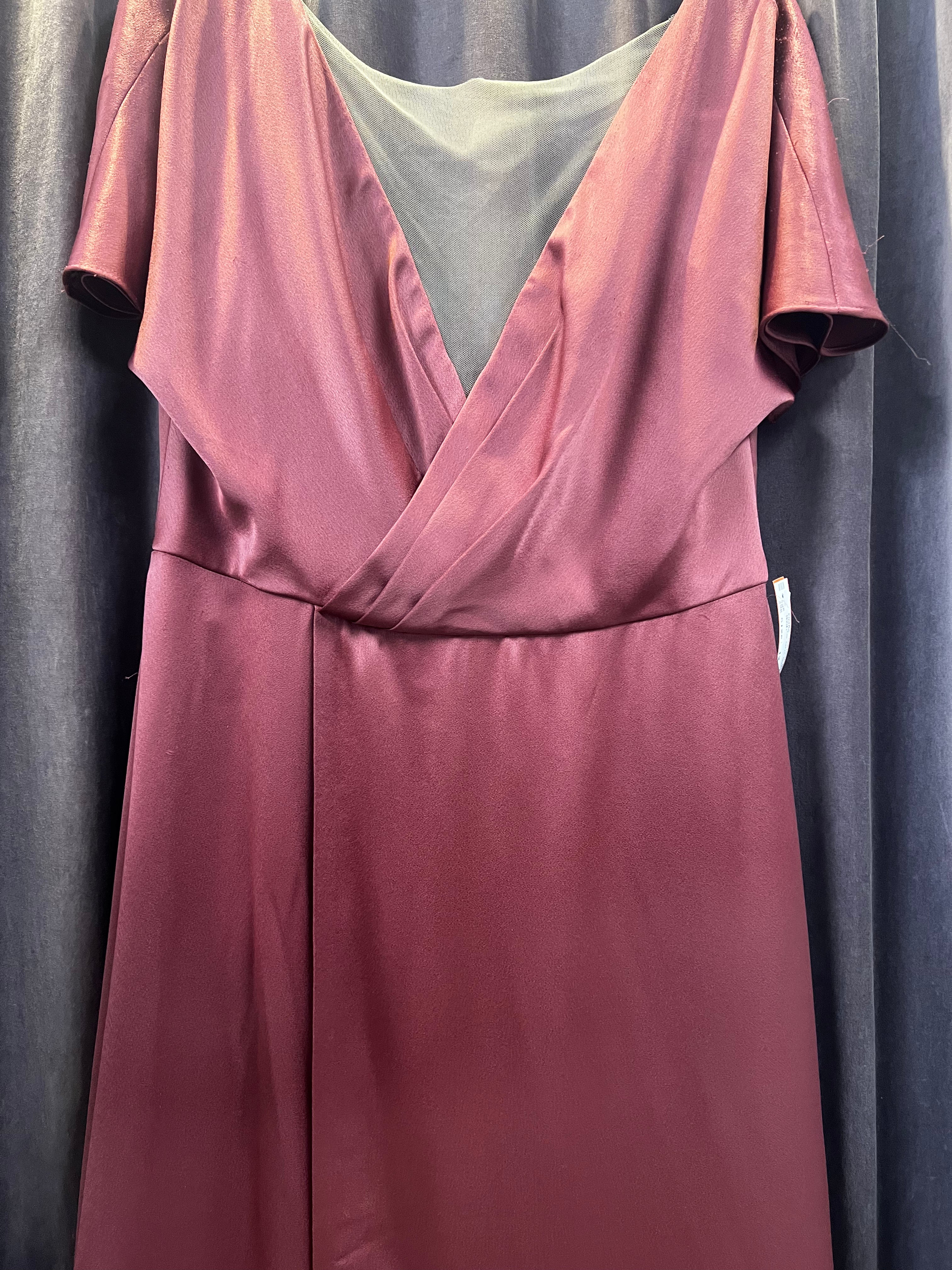 Jenny Yoo Satin Open Evening Gown (Size 12)