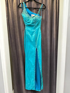 Precious Formals Beaded Evening Dress - Size 8