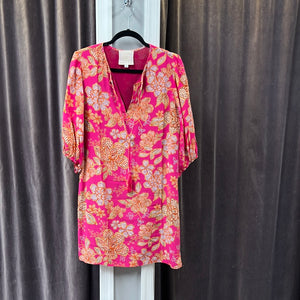 Johnny Was Silk 3/4 Sleeve Dress Size S