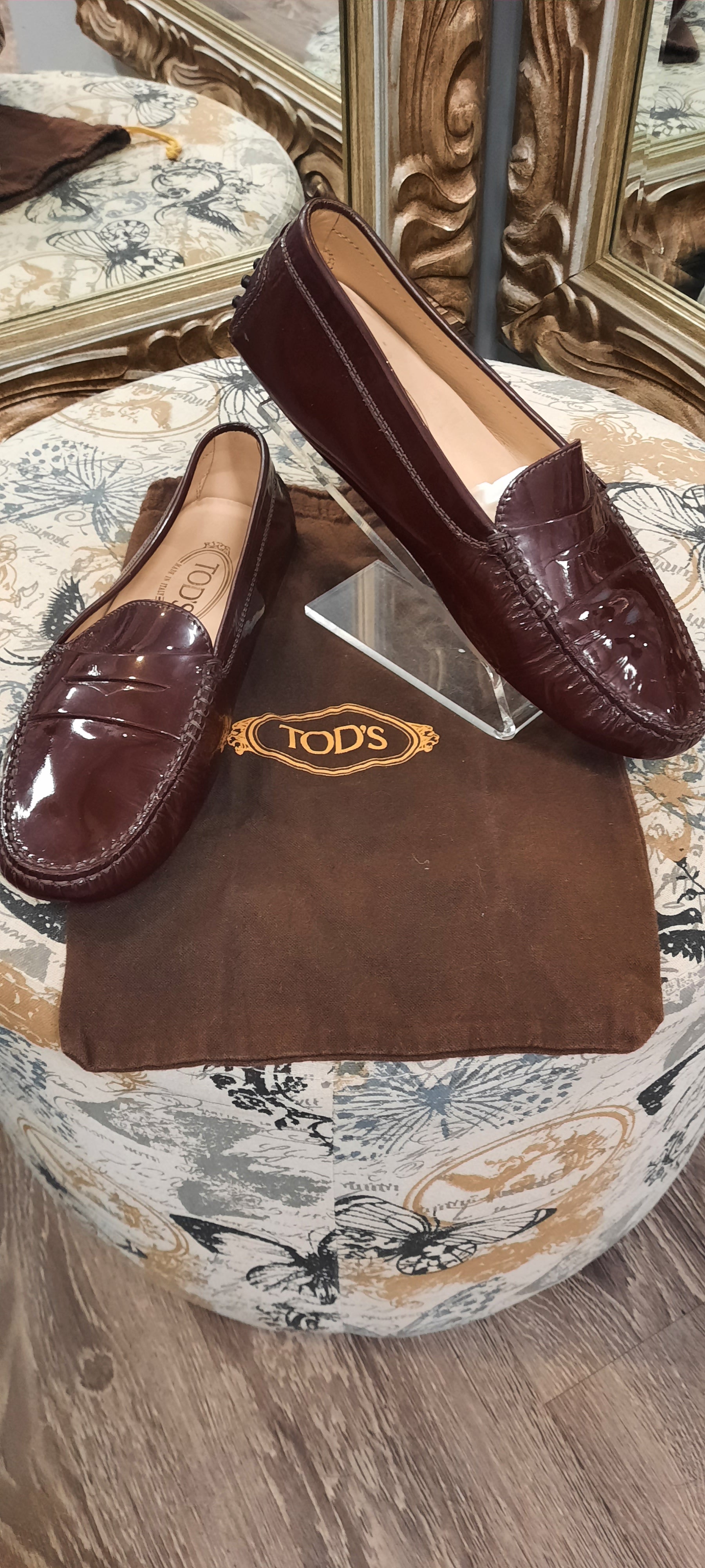 Tod's Patent Driving Loafers  - Size 8.5