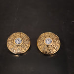 Load image into Gallery viewer, Chanel Logo Rhinestone Clip On Earrings
